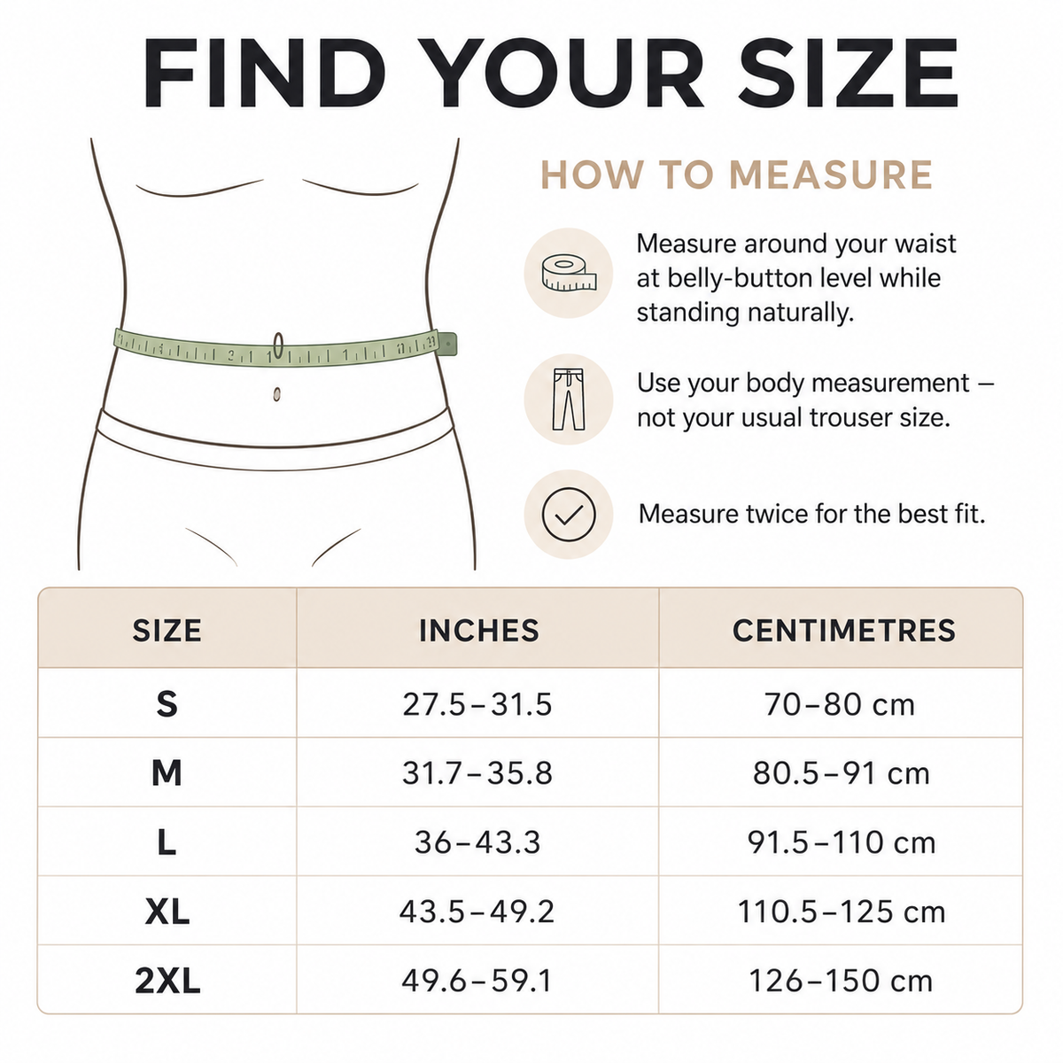 Adjustable Back Support Belt